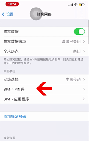 花都苹果14维修网分享如何给iPhone14的SIM卡设置密码 